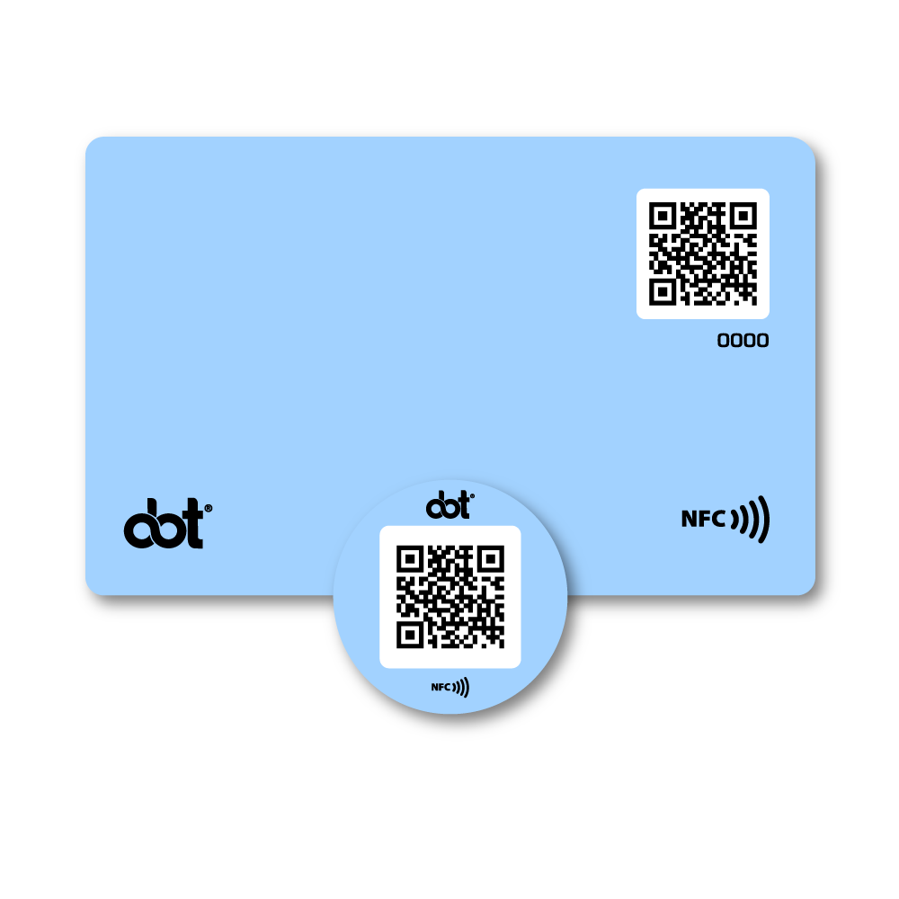 Blue card and button kit