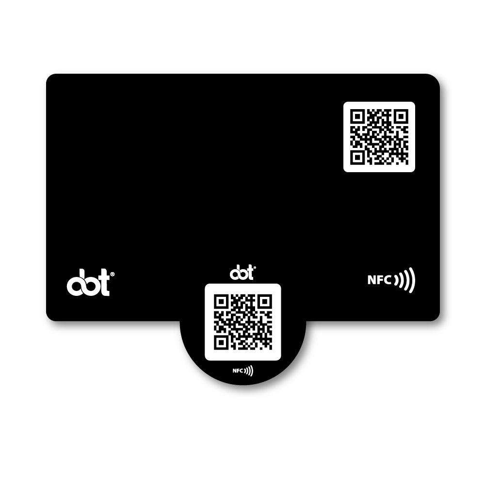 Black card and button kit