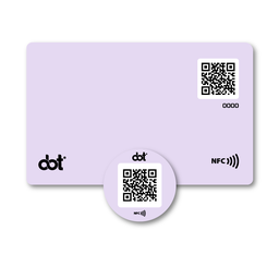 Purple card and button kit